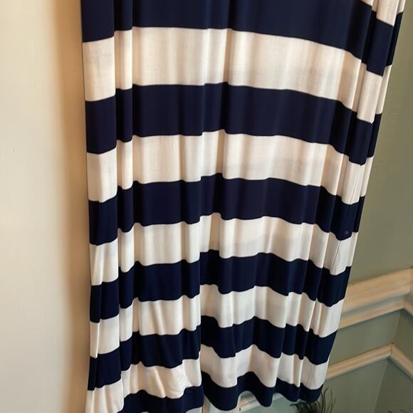 Calvin Klein striped maxi skirt blue and white M - Picture 4 of 6